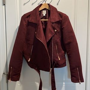 LC Lauren Conrad Runway Collection Faux-Suede Moto Jacket - Women's